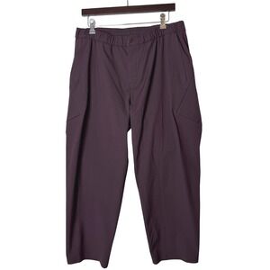 Lululemon Lab Pants Mens 36 x 26 Maroon Merino Wool Gorpcore Pull On Drawstring